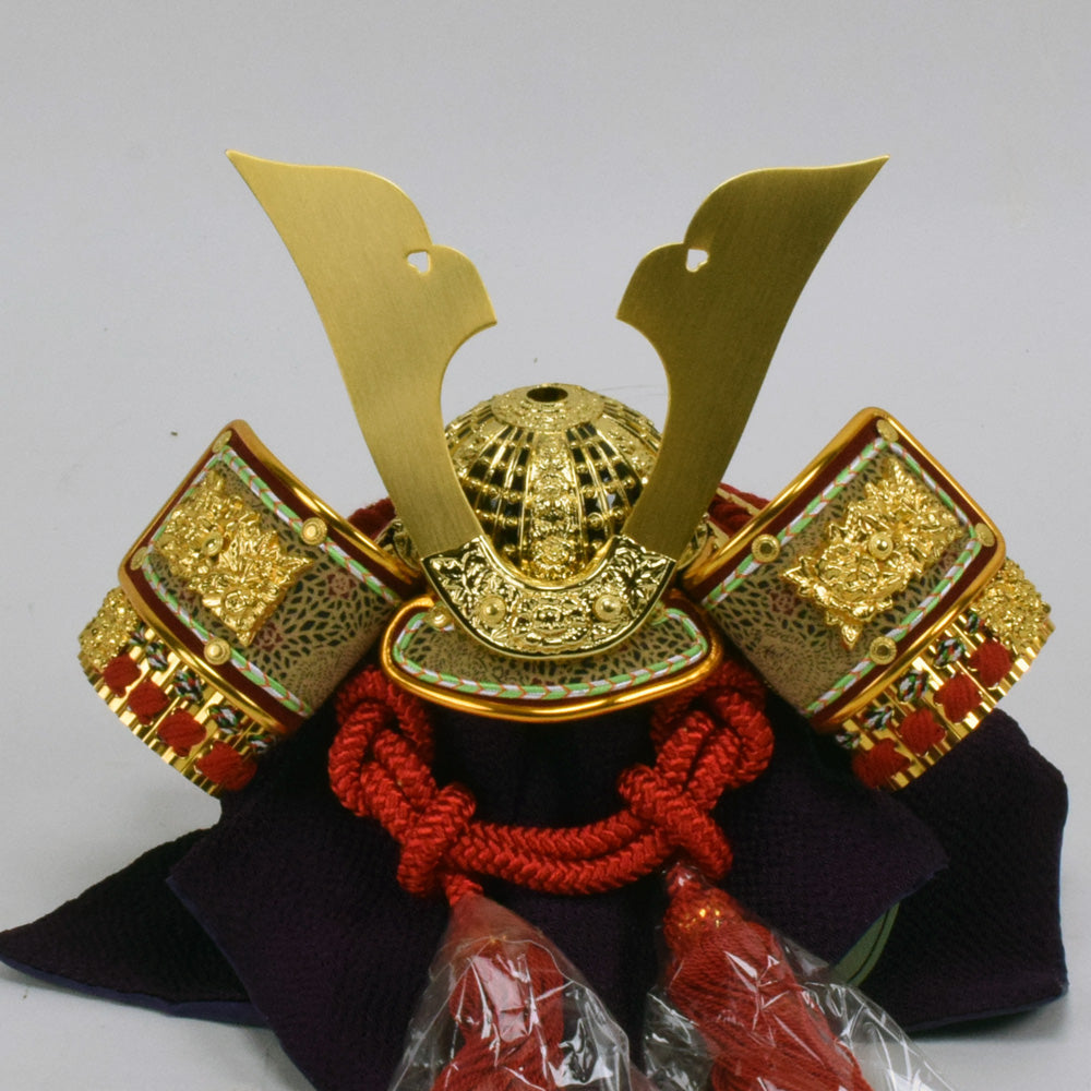 五月人形 兜収納飾り シンプル モダン 「5号大鍬兜」 [一徳] 【ご購入
