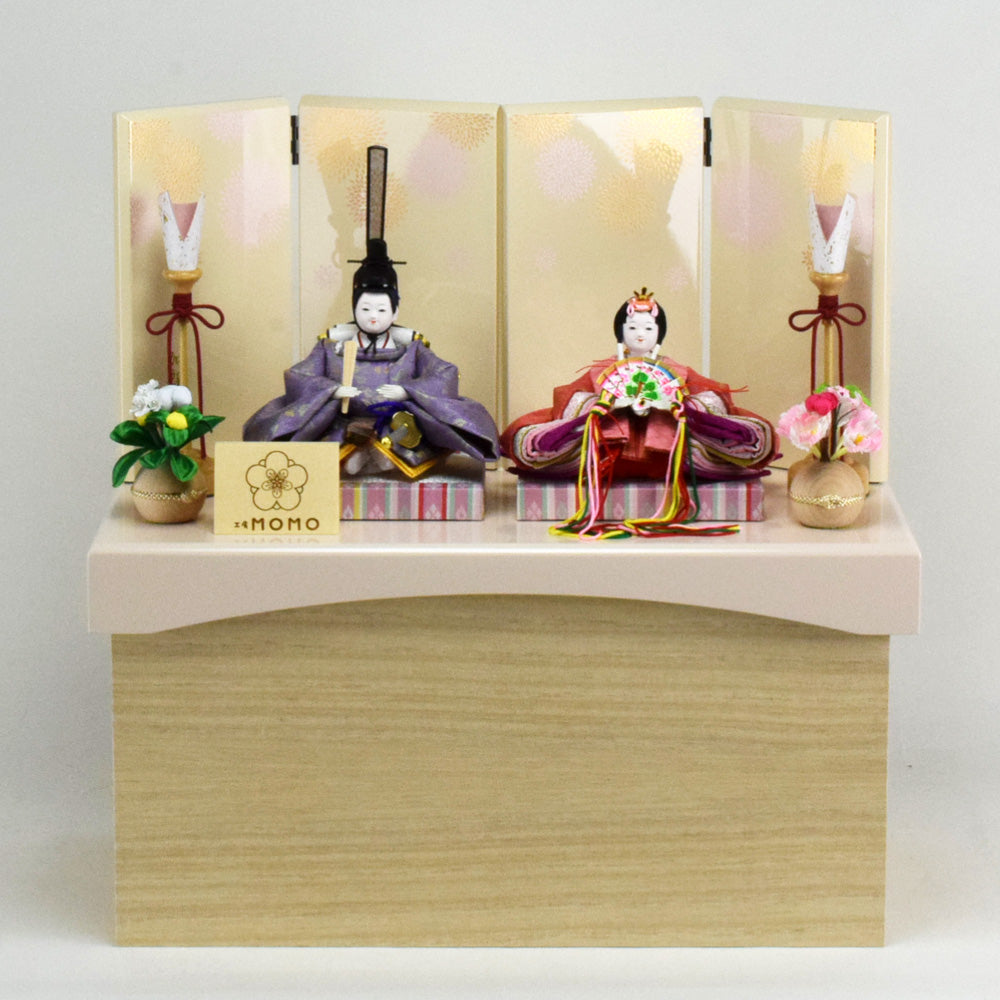 工房MOMO 雛人形 コンパクト 「ほくほく」 Hokuhoku 収納飾り (1517