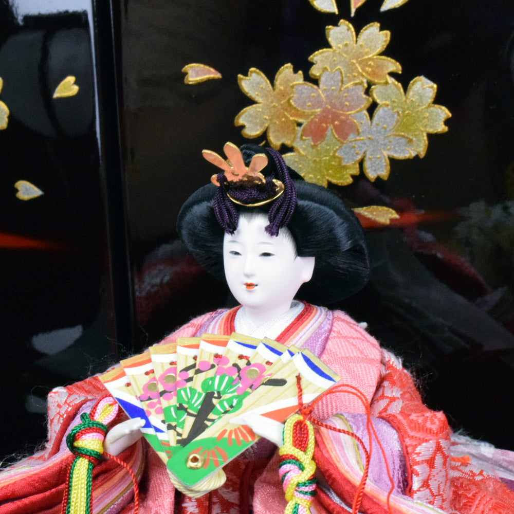 「八重桜」Yezakura 収納飾り 親王官女五人飾り（8219/1317） 【ご購入特典付き】