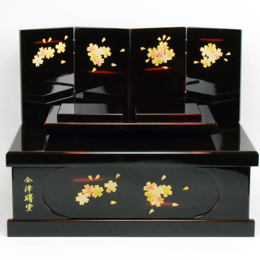 「八重桜」Yezakura 収納飾り 親王官女五人飾り（119/1317） 【ご購入特典付き】